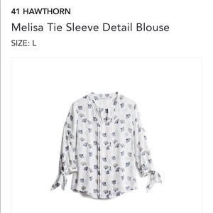41  Hawthorn tie sleeve blouse